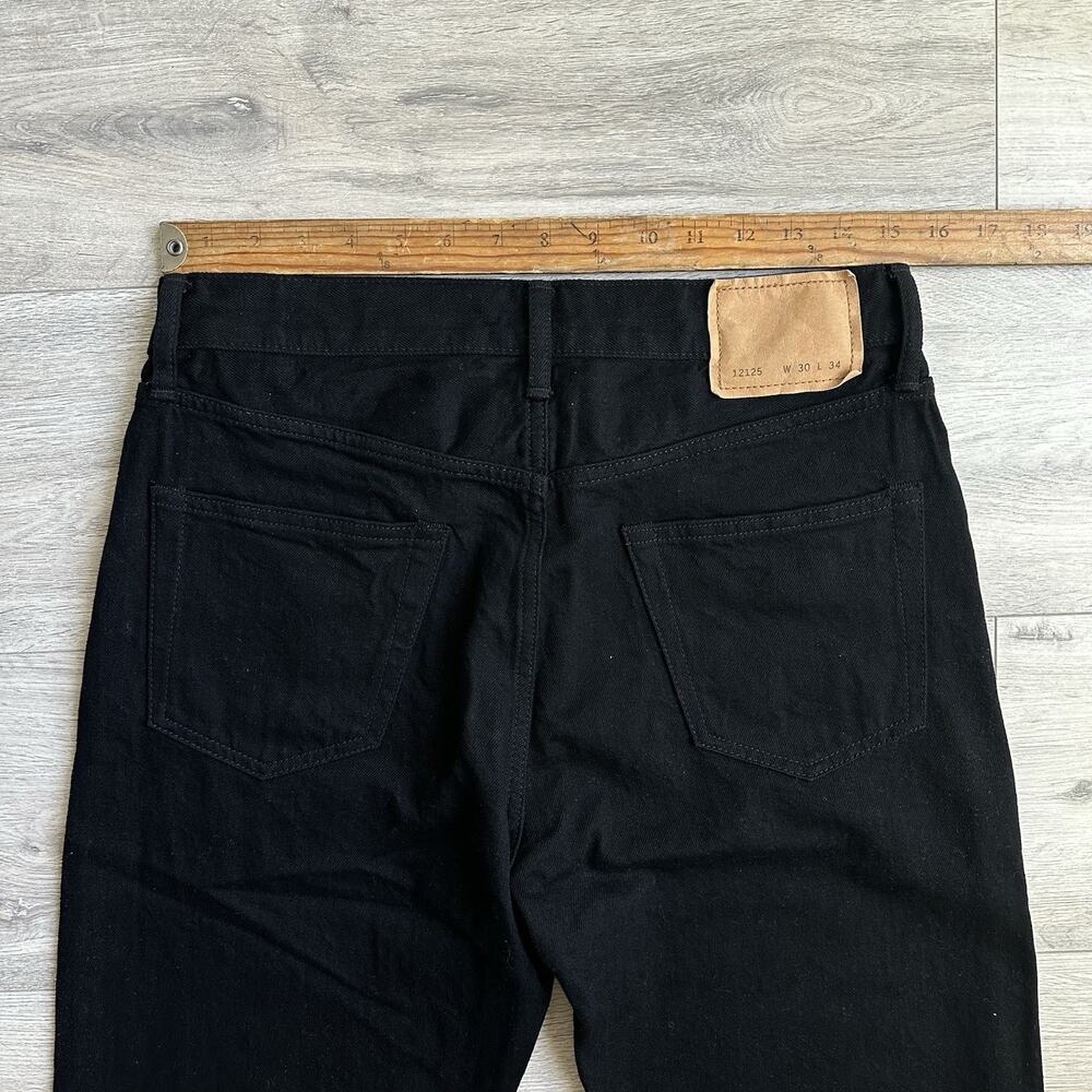 Buck Mason ford standard 12.75 oz Japanese black denim Men 30x34 $198 - Picture 5 of 8